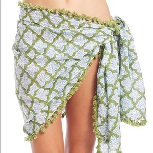 Green Roberta Roller Rabbit coverup/ scarf